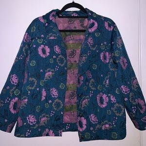 vintage floral jacket